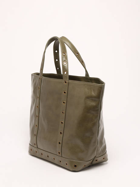 Handtas Cabas Cuir Leder Vanessa bruno Groen cabas cuir 82V40413 ander zicht 2